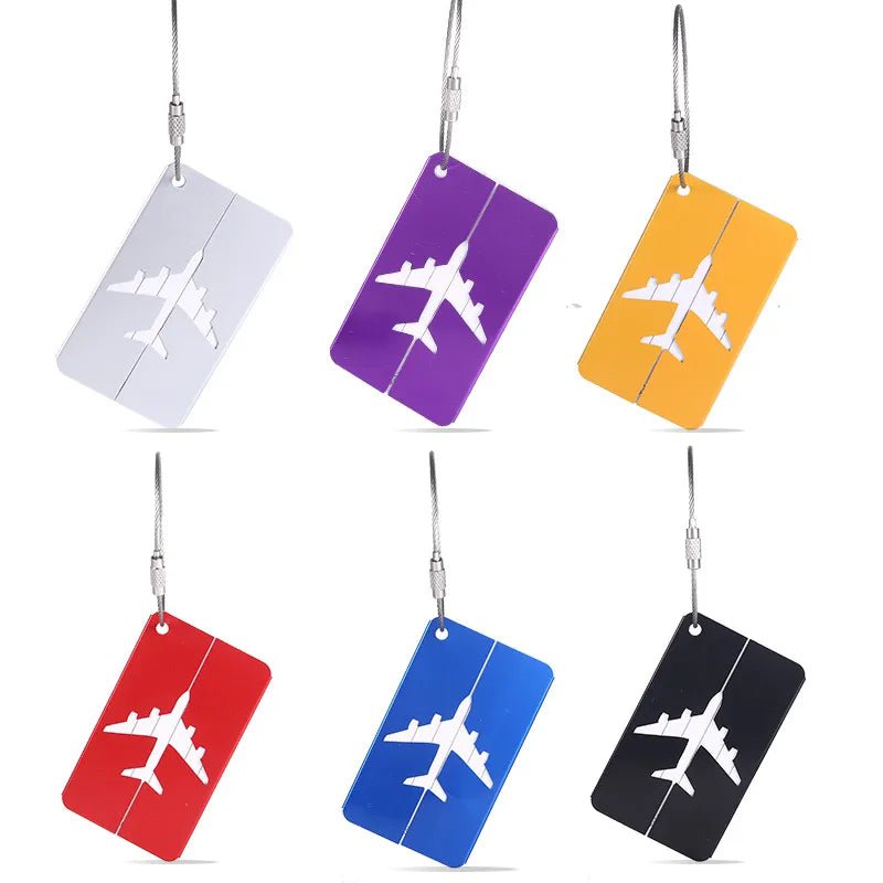 Storazone Creative Flying Aluminium Alloy Luggage Tag Suitcase ID Address Holder Baggage Boarding Tag Portable Label Bag