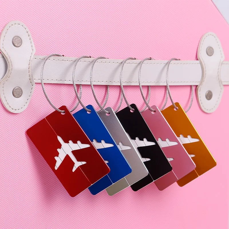 Storazone Creative Flying Aluminium Alloy Luggage Tag Suitcase ID Address Holder Baggage Boarding Tag Portable Label Bag