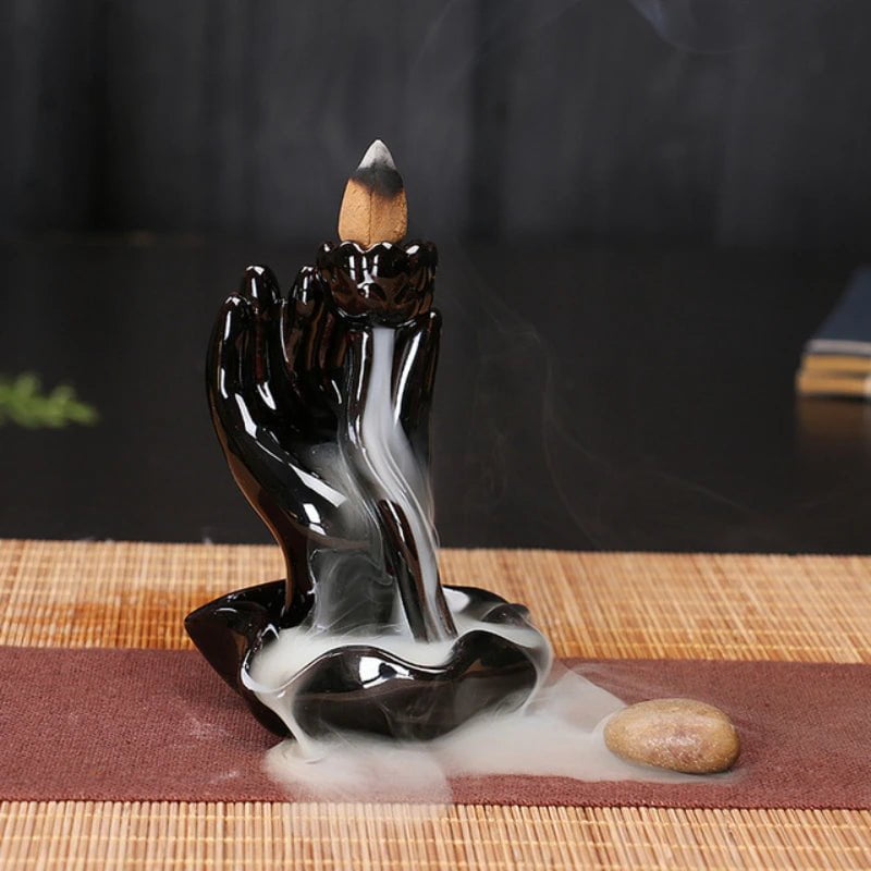 Storazone Creative Home Decor Backflow Stick Incense Burner Ceramic Censer Home Decoration Use In Home Teahouse Zen Yoga Decor -No Incense