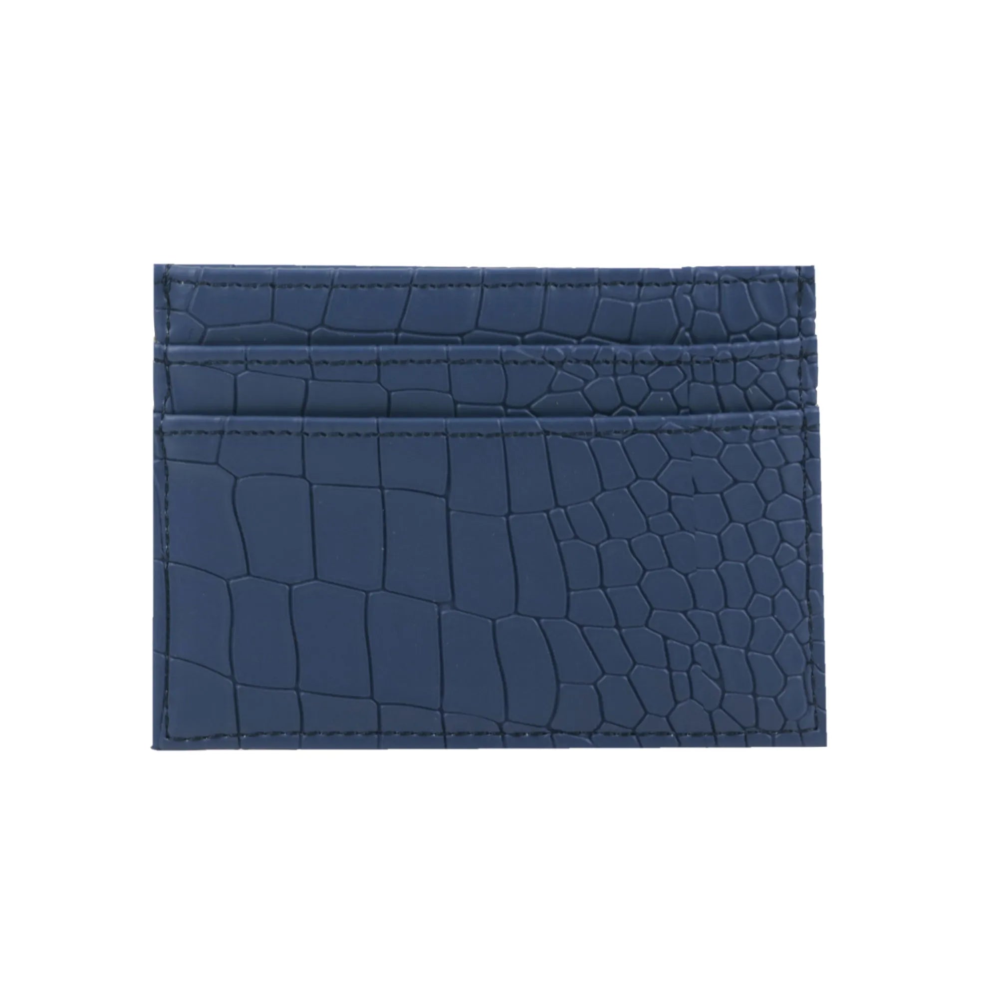 Storazone croco dark blue Custom Letters Men PU Leather Credit Card Holder Personalize Initials Slim Card Wallet Monogram Name Card Case Women DIY Present