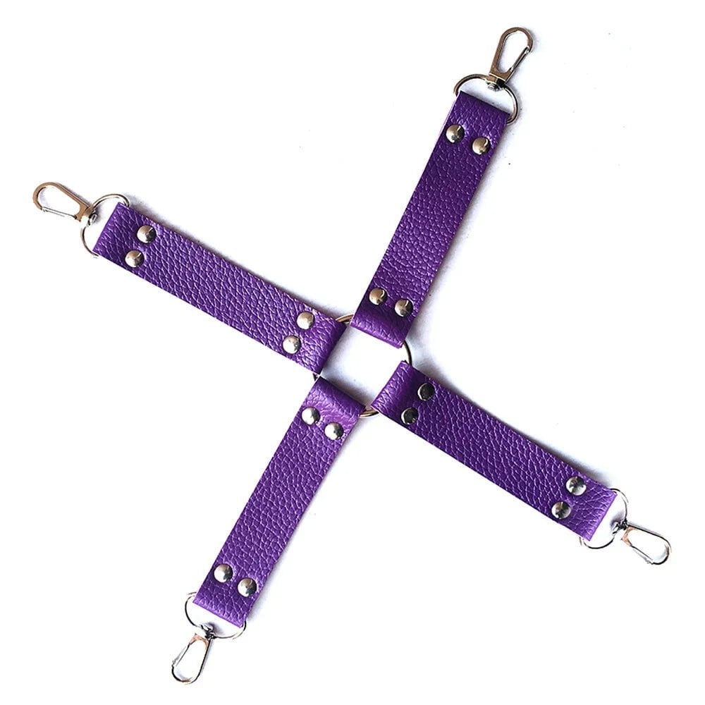 Storazone Cross buckle-Purple Handcuffs Cross buckle For Restraints Bondage Bracelet BDSM Woman Erotic Adult Sex Toys Game For Couples Exotic Accessorie shop