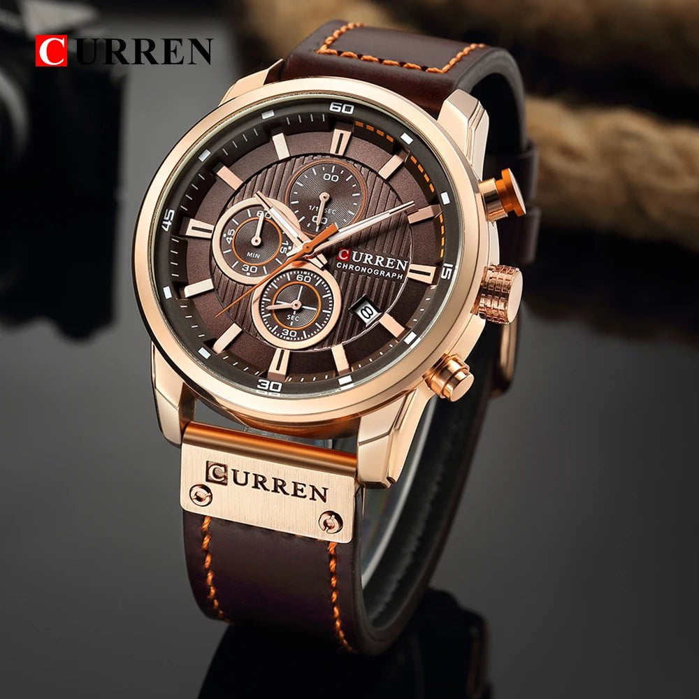 Storazone CURREN Fashion Date Quartz Men Watches Top Brand Luxury Male Clock Chronograph Sport Mens Wrist Watch Hodinky Relogio Masculino