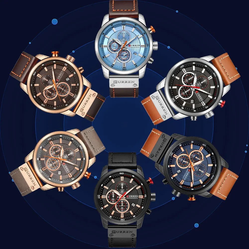 Storazone CURREN Fashion Date Quartz Men Watches Top Brand Luxury Male Clock Chronograph Sport Mens Wrist Watch Hodinky Relogio Masculino