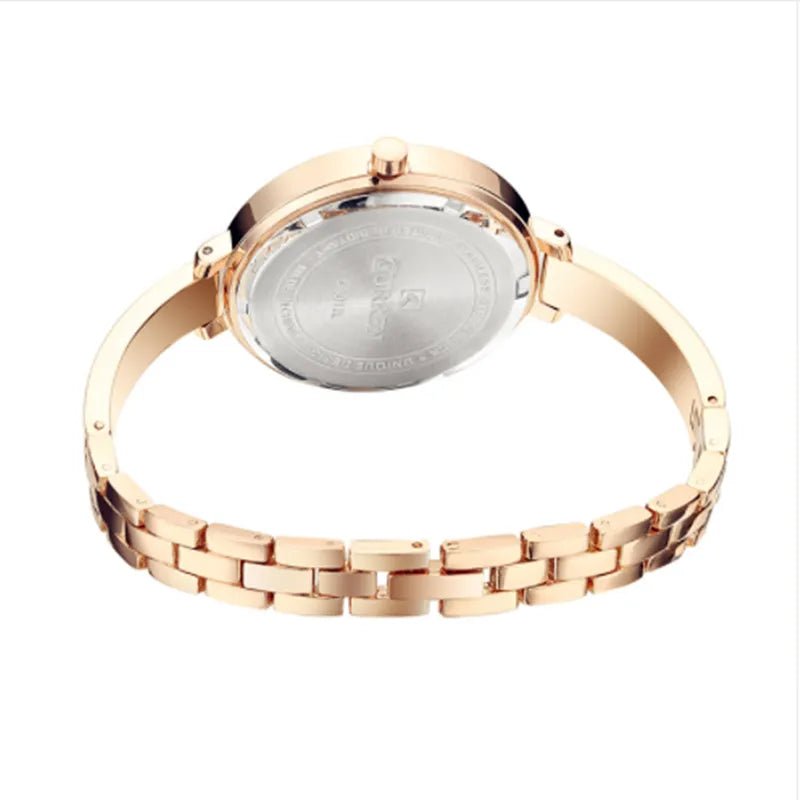 Storazone CURREN Fashion Gold Women Watches Stainless Steel Ultra Thin Quartz Watch Woman Romantic Clock Women's Watches Montre Femme
