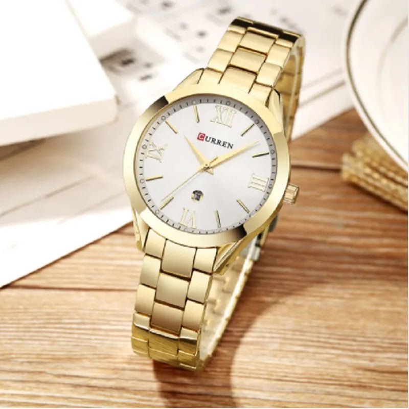 Storazone CURREN Gold Watch Women Watches Ladies 9007 Steel Women's Bracelet Watches Female Clock Relogio Feminino Montre Femme
