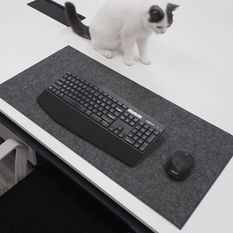Storazone Cushion Large XXL gaming mouse pad Computer Desk Mat Table Keyboard Wool Felt Laptop Desk Non-slip deskpad Mousepad