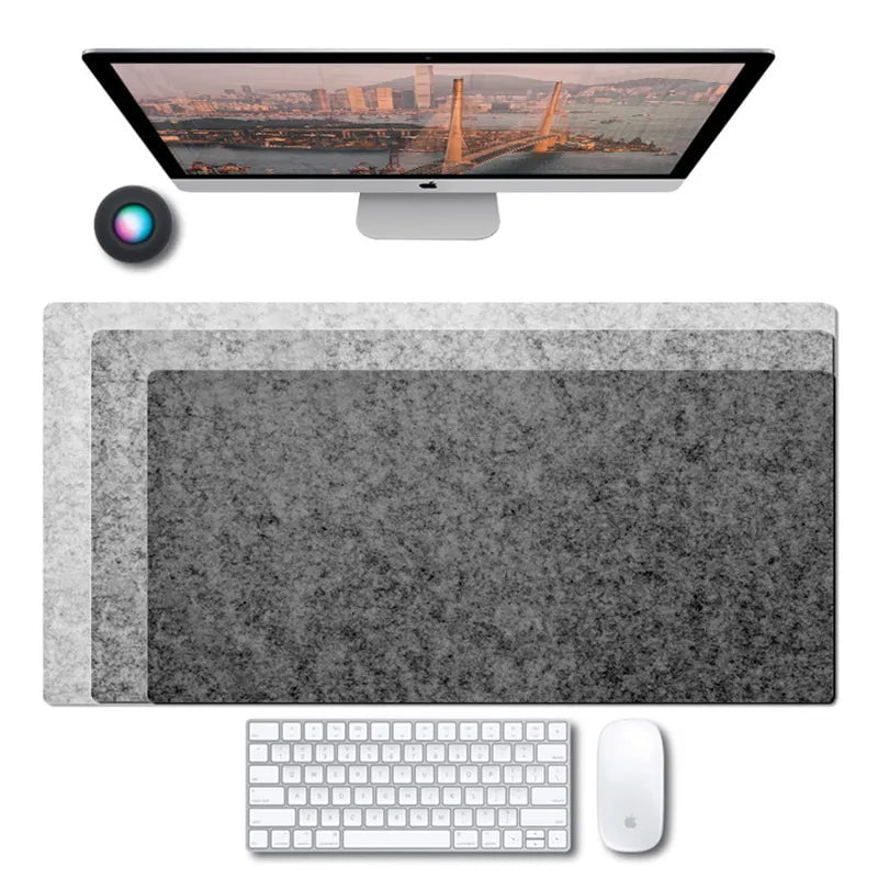 Storazone Cushion Large XXL gaming mouse pad Computer Desk Mat Table Keyboard Wool Felt Laptop Desk Non-slip deskpad Mousepad