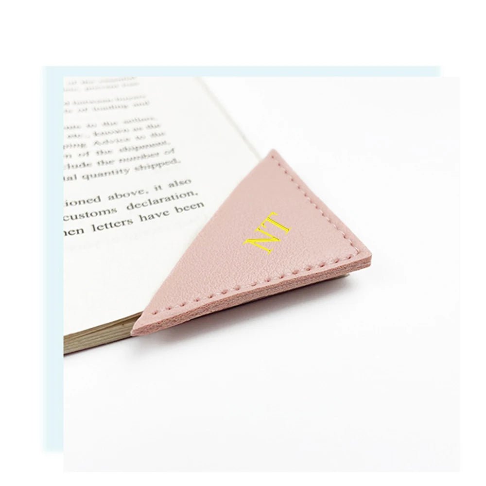 Storazone Custom Letters Corner Bookmark Personalize Logo Name Book Page Marker Library Activities Read-in DIY Souvenir Gift For Students