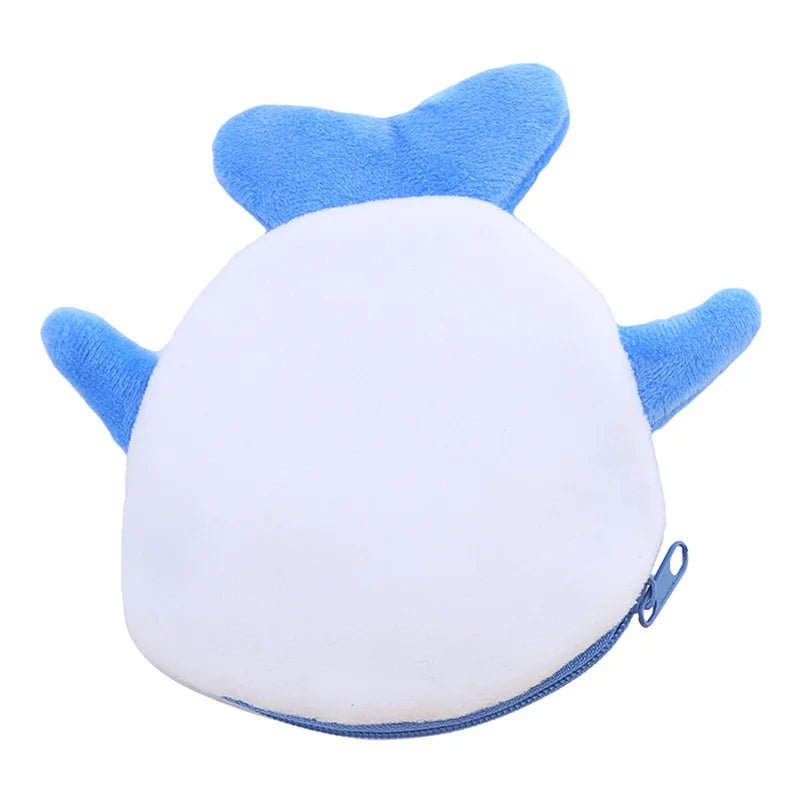 Storazone Cute Cartoon Whale Shark Coin Purse Kawaii Wallet Portable Plush Coin Bag Key Earphone Coin Organizer Pouch Zipper Bag Kids Gift