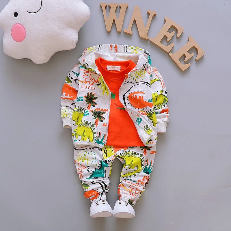 Storazone CWW konglong F Red / 2T New Spring Autumn Children Boys Clothes Baby Girls Jacket T-Shirts Pants 3Pcs/sets Infant Toddler Casual Costume Kids Tracksuits