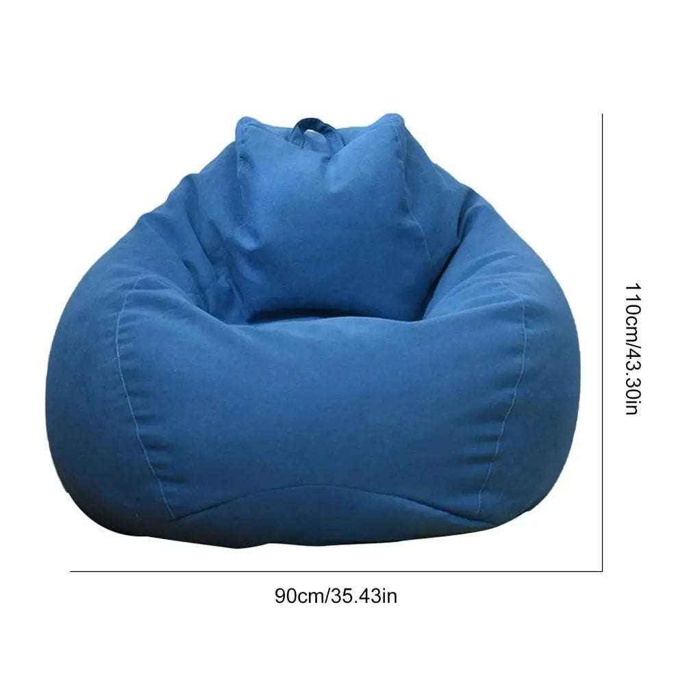 Storazone D / CHINA Lazy Sofas Cover Soft  Bean bag Covers for Kids Adults Bean Bag Chair Couch Cover for Lazy People Storage Bag Home Accessories