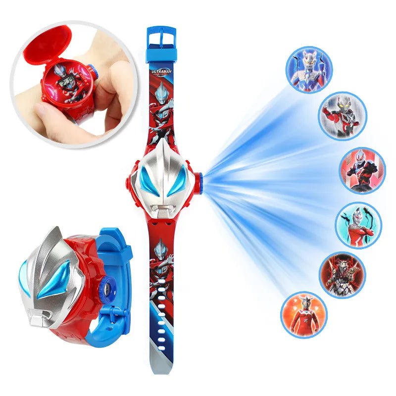 Storazone D Kid Cartoon Cool Ptojectio Watch Boy Unicorn Princess  Flash Electronic Digital Student Toy Clock