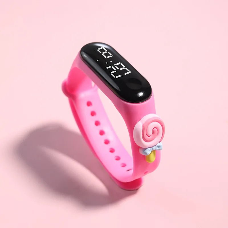 Storazone D Kids Watch Watch Reloj Smart Watch LED Children Watches Bracelet Cartoon Digital Ladies Watch for Girls Waterproof Clock Gift