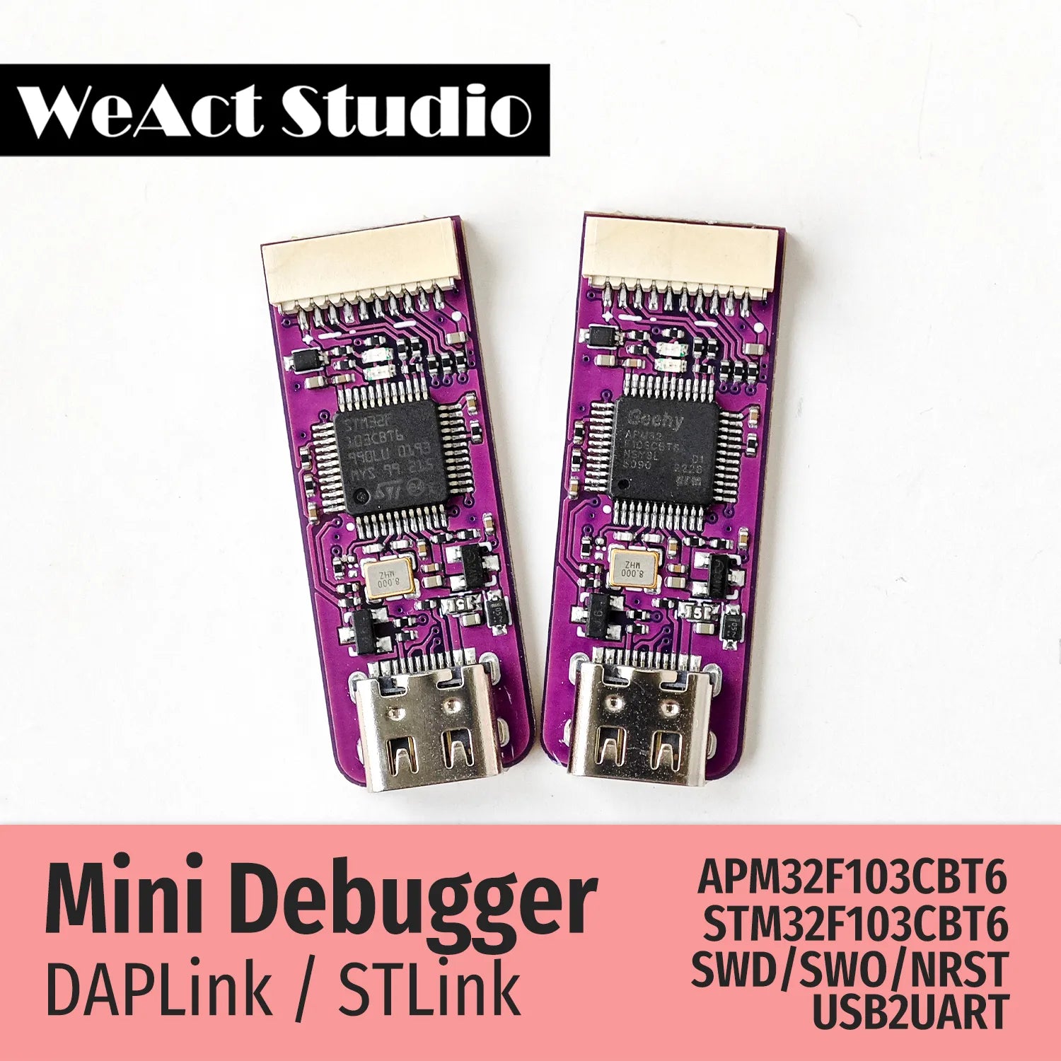 Storazone DAPLink-APM32 WeAct Mini Debugger DAPLink STLink V2.1 SWD SWO USB To Uart Module