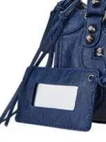 Storazone Dark blue / 24CM 2023 Soft Pu Leather Brand Girls Shoulder Bags Black HandBags Tote New Arrival Mini Small Motorcycle Bags Crossbody for Women