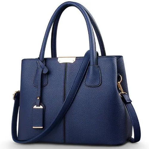 Storazone dark blue / 29.5x13x21.5cm Women PU Leather Handbags Ladies Large Tote Bag Female Square Shoulder Bags Bolsas Femininas Sac New Fashion Crossbody Bags