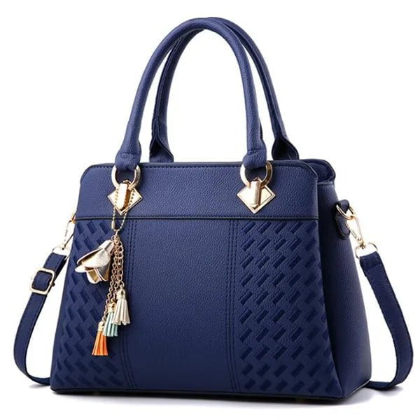 Storazone dark blue / 31x14x23cm Gusure Luxury Handbag Women Crossbody Bag with tassel hanging Large Capacity Female Shoulder Bags Embroidery Tote Sac A Main