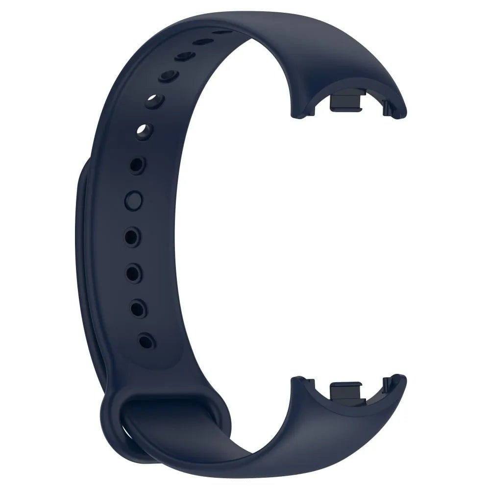 Storazone dark blue / For Xiaomi Band 8 Soft Silicone Strap for Xiaomi Mi Band 8 Breathable Sport Bracelet Wristband Belt for MiBand 8 Replacement Correa Watchband
