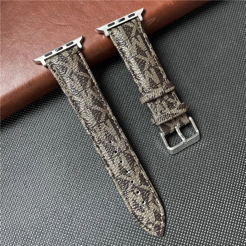 Storazone Dark Brown / 38mm 40mm 41mm Classic Leather Strap for apple watch band 44mm 45mm 49mm 38mm 42mm 40mm 41mm Designer Retro Bracelet iwatch Ultra 8 7 6 5 band