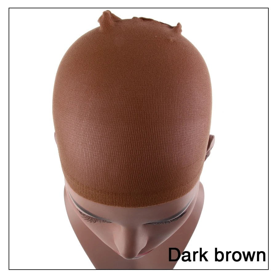 Storazone dark brown / CHINA Alileader 2Pcs High Quality Wig Cap Brown Stocking Cap To Christmas Cosplay Wig Caps Stocking Elastic Liner Mesh For Making Wigs