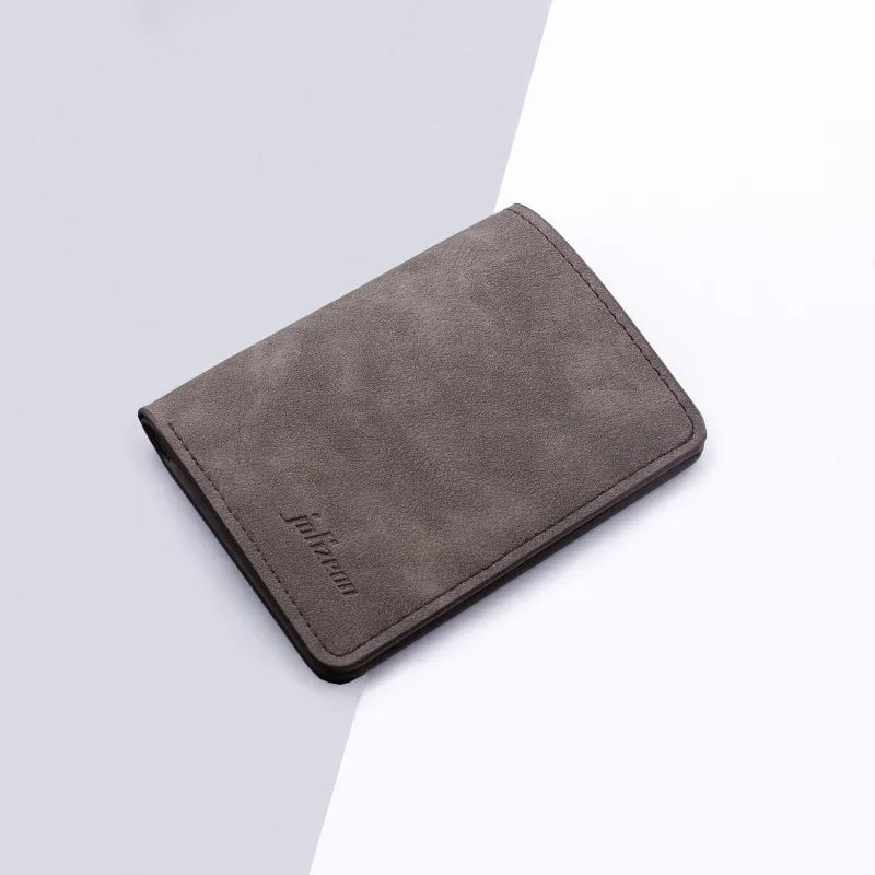 Storazone Dark brown Men/Women Fashion Wallet ID/credit Card Holder Wallet for Men Multi-Card BagHolder Two Fold Small Wallet Black/gray Coin Purse