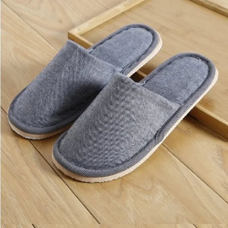 Storazone Dark gray 2 / 36 37 2024 New Linen Shoes Women And Men Household Slippers Indoor Floor Shoes Summer Women's Mute Slippers Sandals Slippers