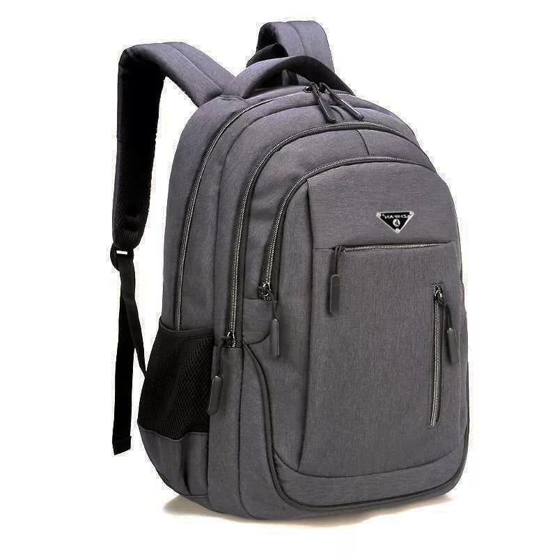 Storazone Dark Gray / 47x33x17 cm Large Capacity Backpack Men Laptop Backpacks 15.6 Oxford Black Solid High School Bags Teen College Boy Gril Student Backpack