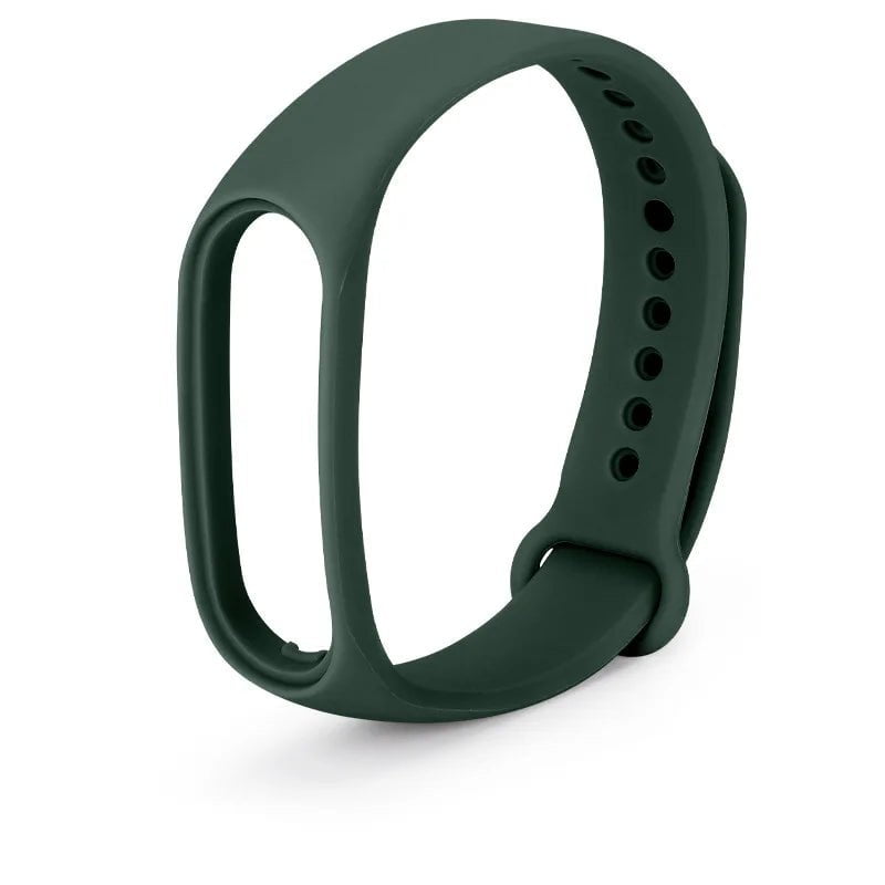 Storazone Dark green 20 / Mi band 7-6-5 / CHINA Watchbands for Xiaomi Mi Band 7 bracelet silicone wrist Miband 5 6 NFC Replacement pulsera Sport correa mi band 7 6 3 4 5 strap