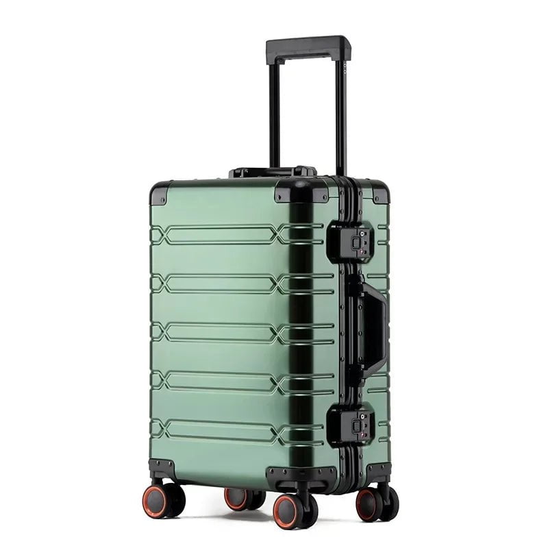 Storazone dark green / 20" TRAVEL TALE 20" Inch Aluminum Suitcase Business Luggage 24" Trolley Case For Travelling