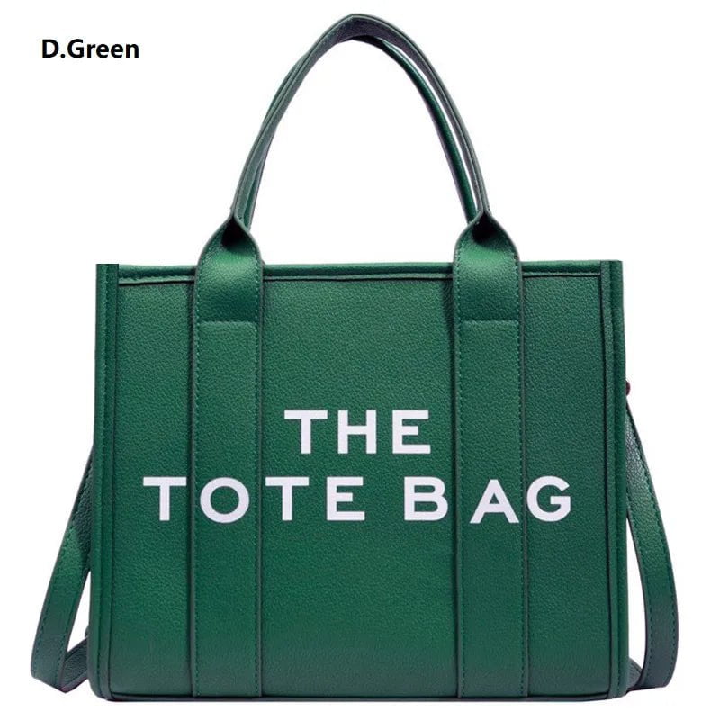 Storazone Dark green / (20cm<Max Length<30cm) The Tote Bag For Women, Trendy PU Leather Handbag, Top Handle Satchel Purse, Casual Crossbody Bag