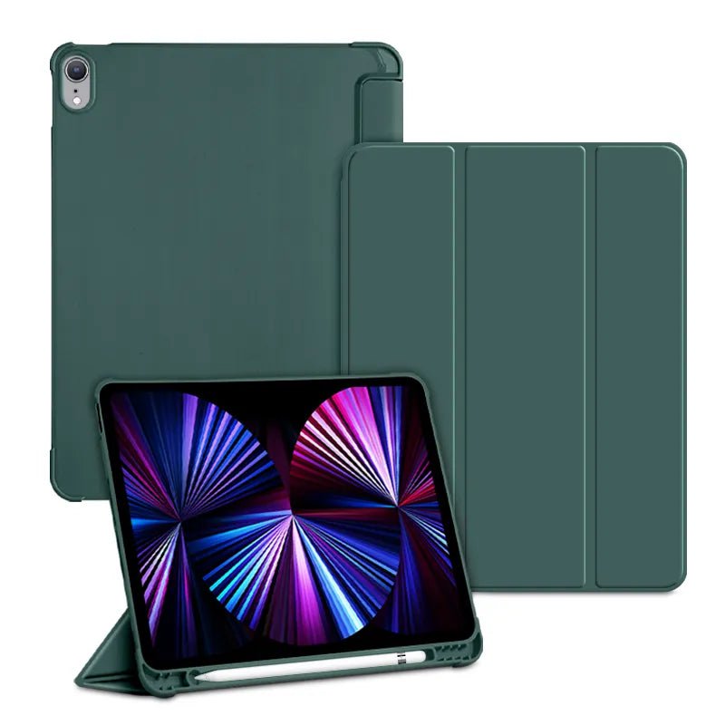 Storazone dark green / ipad 7th Gen 10.2 For iPad 7th 8th 9th 10.2  Generation Case With Pencil Holder Smart Cover For iPad 10.2 inch