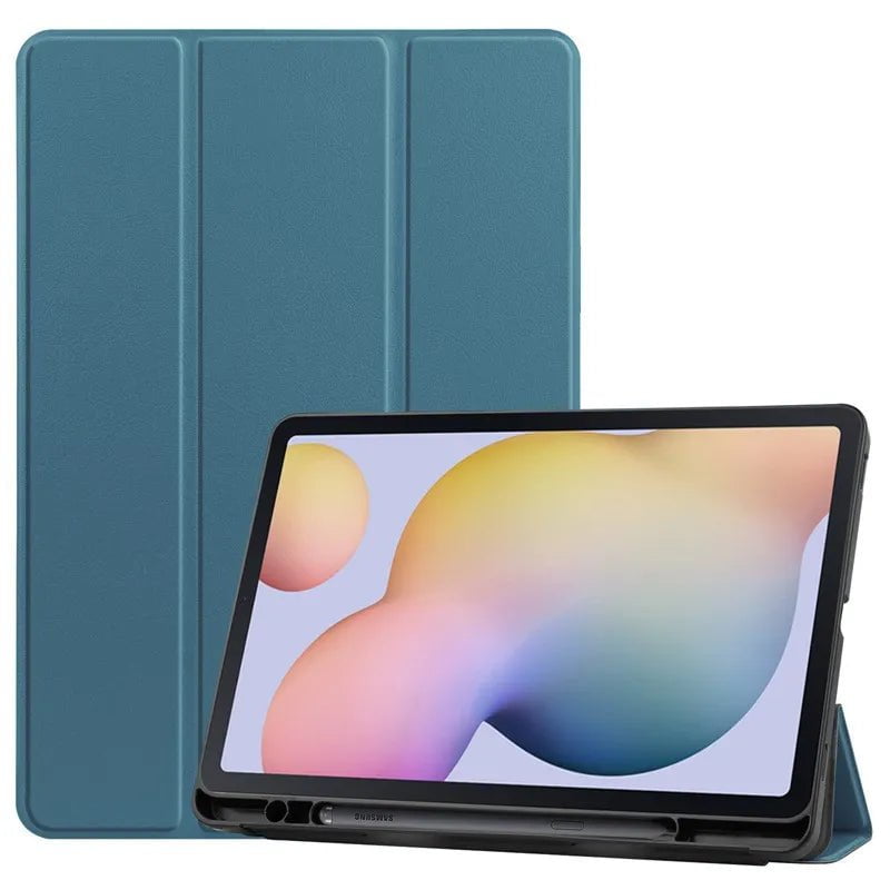 Storazone Dark green / S6 Lite 10.4 2020 Case For Samsung Galaxy Tab S6 Lite 10.4 Stand Cover for Samsung Tab S6 Lite 2020 2022 SM-P613 P615 P610 P619 Pencil Holder Fund