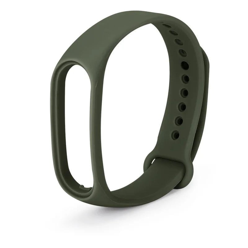 Storazone Dark olive 10 / Mi band 7-6-5 / CHINA Watchbands for Xiaomi Mi Band 7 bracelet silicone wrist Miband 5 6 NFC Replacement pulsera Sport correa mi band 7 6 3 4 5 strap