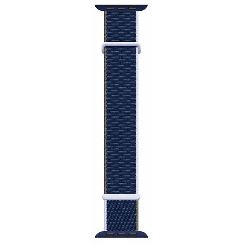 Storazone dark sea blue / 38mm 40mm 41mm Nylon Strap For Apple Watch Band Ultra 9 8 7 SE 6 5 3 38MM 42MM 40MM 44MM smartwatch Accessorie bracelet iWatch serie 45MM 41MM