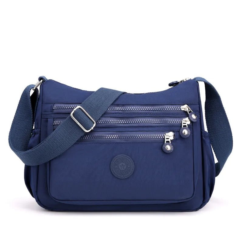 Storazone DEEP BLUE Shoulder Bag Crossbody Bag for Women Messenger Bags Waterproof Nylon Ladies Handbag