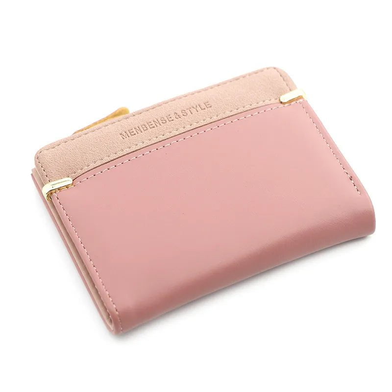 Storazone Deep Pink Women's Wallet Short Women Coin Purse Fashion Wallets For Woman Card Holder Small Ladies Wallet Female Hasp Mini Clutch For Girl