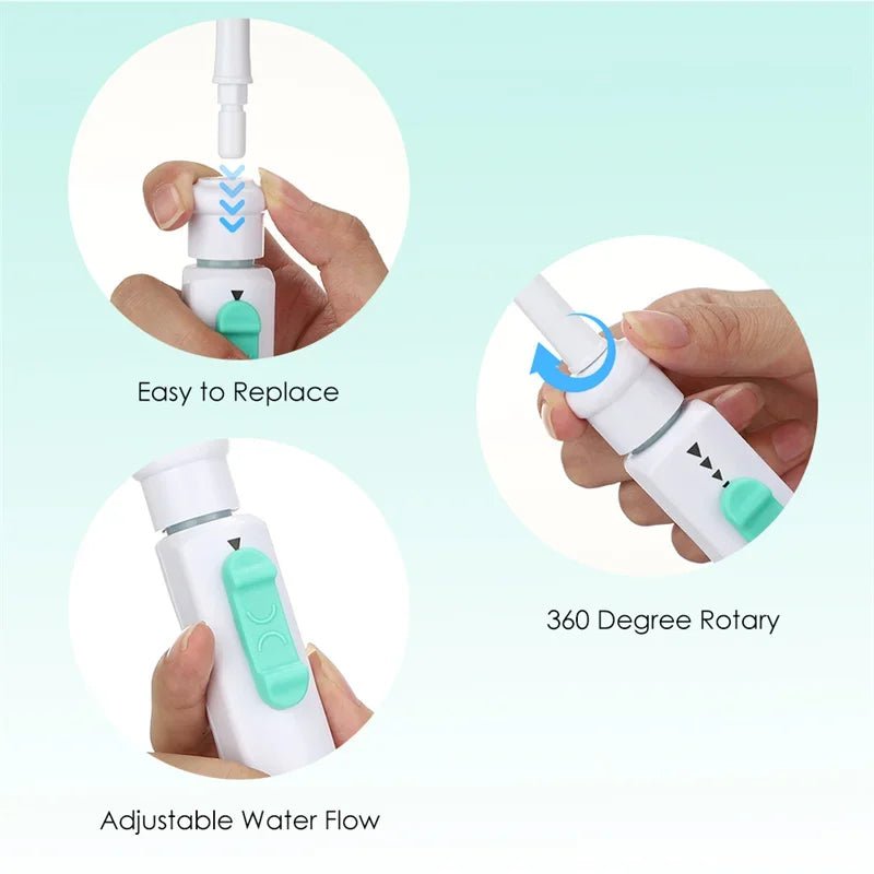 Storazone Dental Water Flosser Faucet Oral Irrigator Floss Dental Irrigator Portable Dental Water Jet Teeth Cleaning Mouth Washing Machine