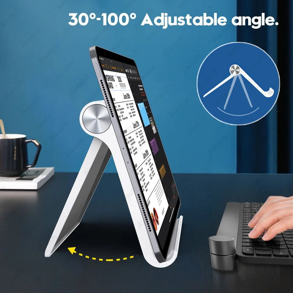 Storazone Desktops Holder For Tablet 7.9 to 11 inch , Adjustable Folding Bracket Tablet Stand For iPad Xiaomi Samsung Mobile Phone Support