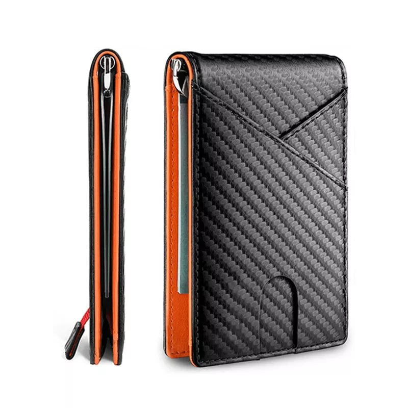 Storazone DIENQI Carbon Fiber Rfid Slim Card Luxury Wallet Money Bag Men's Wallet Bifold Billfold