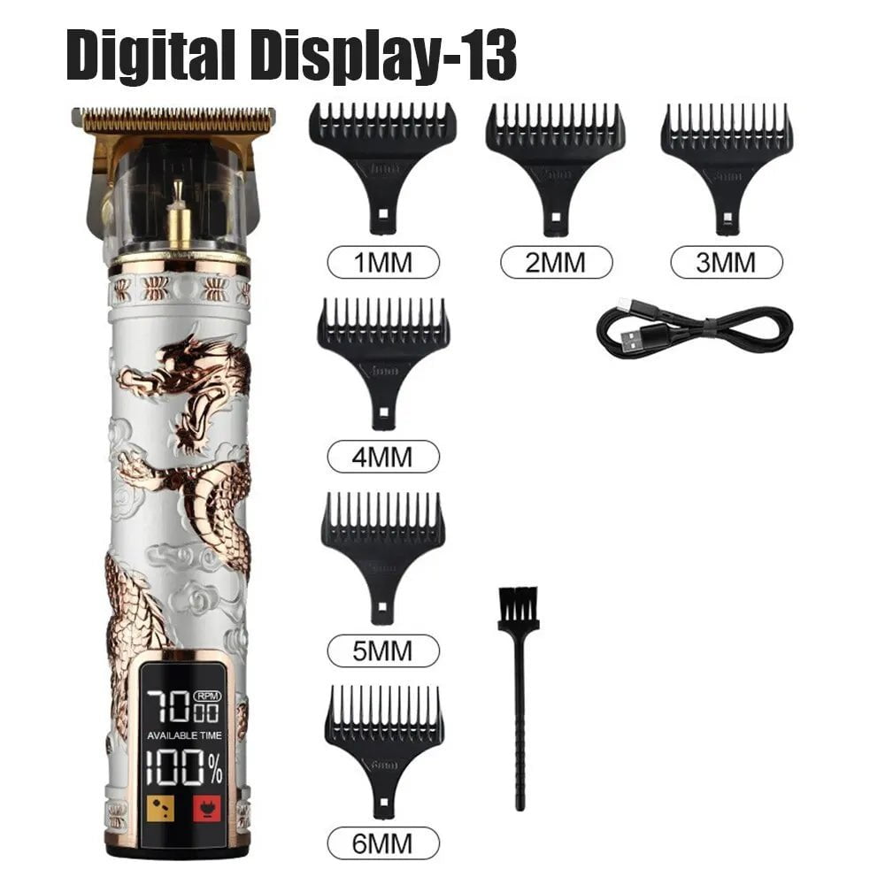 Storazone Digital Display 13 Electric Hair Clippers Rechargeable Shaver Beard Trimmer Professional Men Hair Cutting Machine Beard Barber Hair Cut