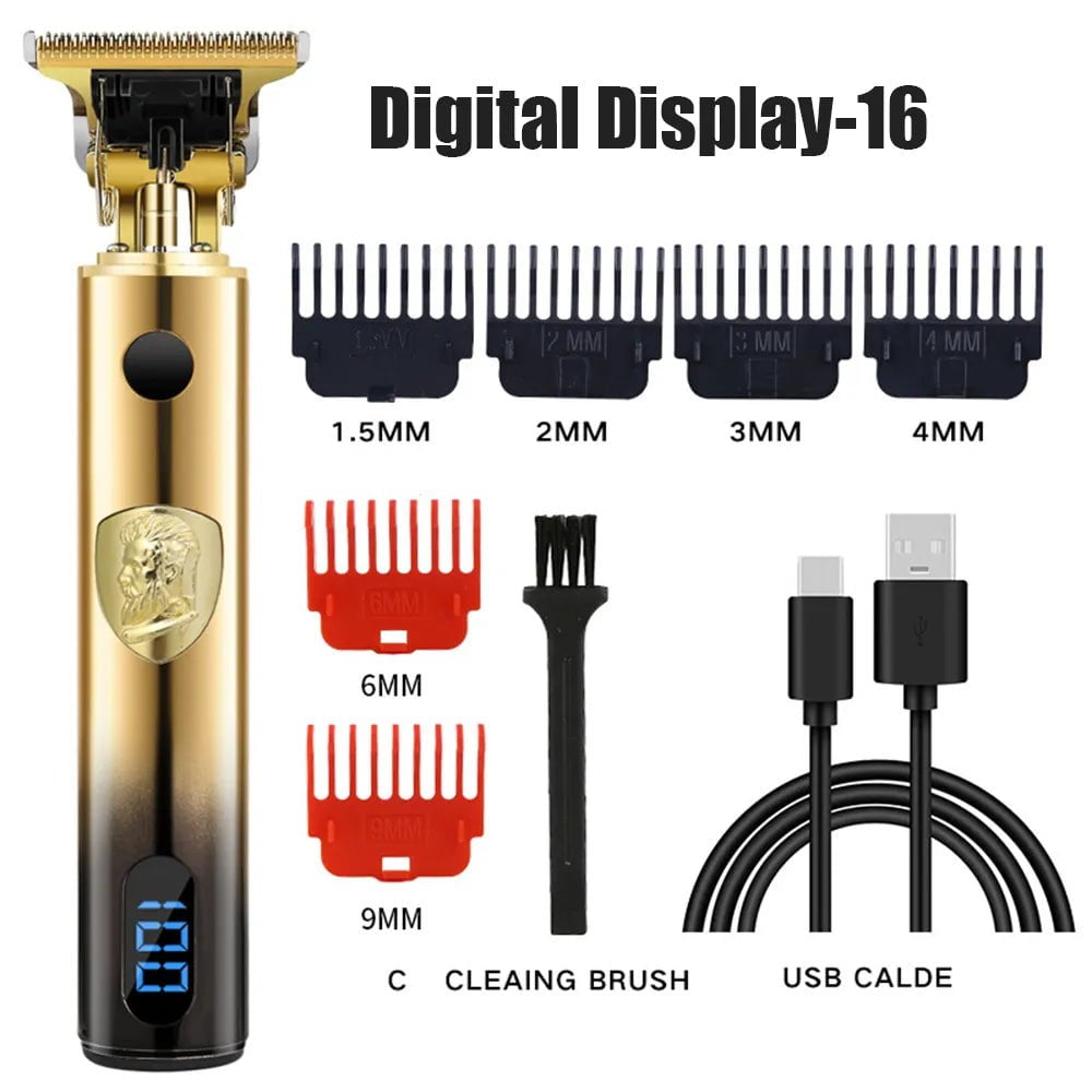 Storazone Digital Display 16 Electric Hair Clippers Rechargeable Shaver Beard Trimmer Professional Men Hair Cutting Machine Beard Barber Hair Cut