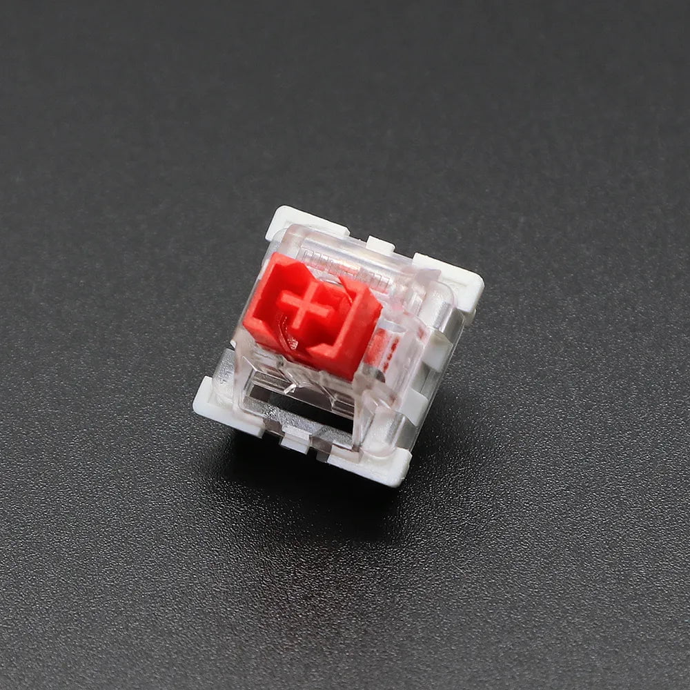 Storazone Dust-Proof Red / 10 Pcs Outemu Switch for Keyboard 3Pin Linear Tactile Clicky Silent Switches for Mechanical Keyboards Gray White Red Blue Gaming Switch