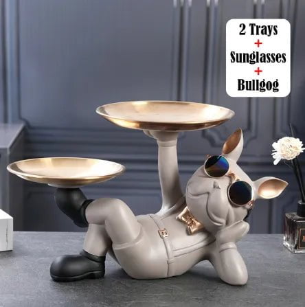 Storazone E Bulldog Animal Figurines Cool Dog Statue Sculpture Living  Study Room Bedroom Decor Home Interior Decoration Accessories