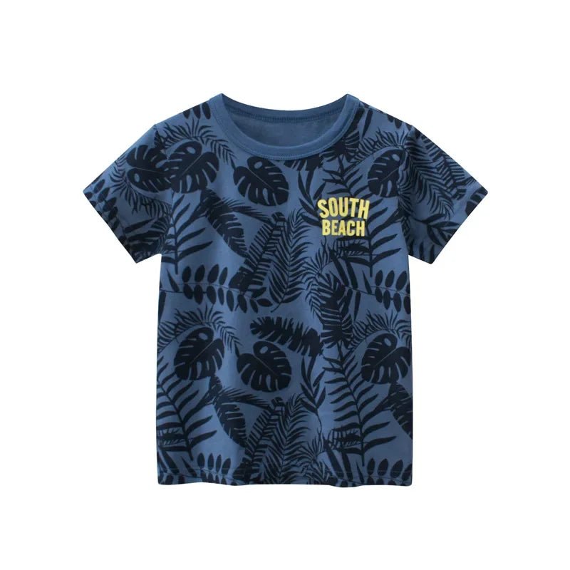 Storazone E / CHINA / 110(4T) 2024 Children's T-Shirt for Boys Girls Kids Shirts Baby Short Sleeve Full Print Toddler Cotton Cartoon Car Tee Tops Clothing