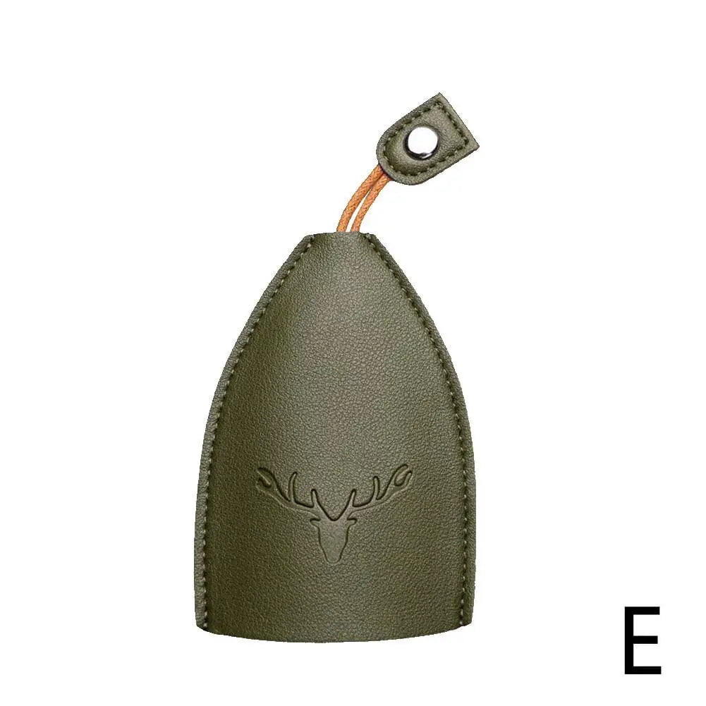 Storazone E / China Christmas Elk Key Box Cute Pull Out Key Wallets Case PU Leather Key Case Pull Type Pocket Key Holder For Keys Leather keychain