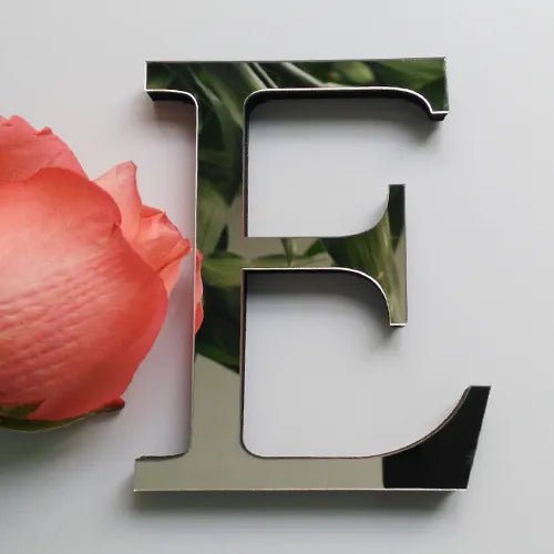 Storazone E English letters Acrylic Mirror 3D DIY wall stickers home Modern personality Home English Sticker Innovative letter customization