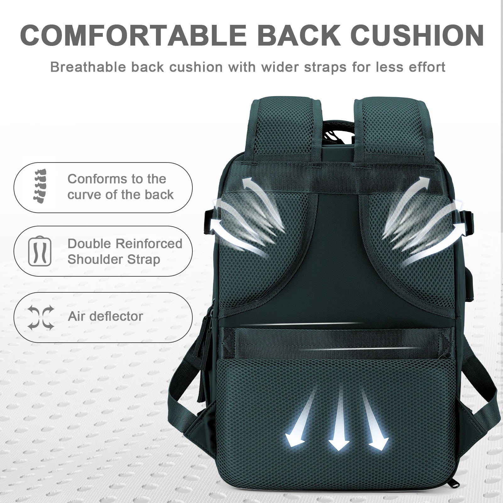 Storazone Easyjet Cabin Bag 45x36x20 Backpack, 40x20x25 Ryanair Carry-Ons, Women/Men Aeroplane Travel Backpack, Cabin Size Laptop Backpack