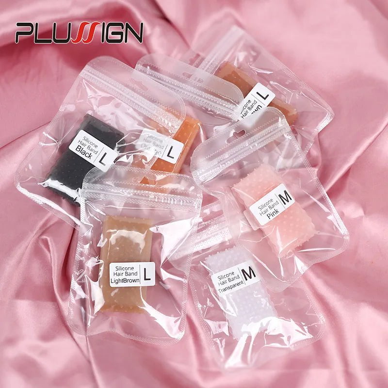 Storazone Elastic Soft Silicon Wig Grip Top Silicone Wig Grip Band 4 Colors Small Size Headband Non Slip Wigs Hold Transparent Band
