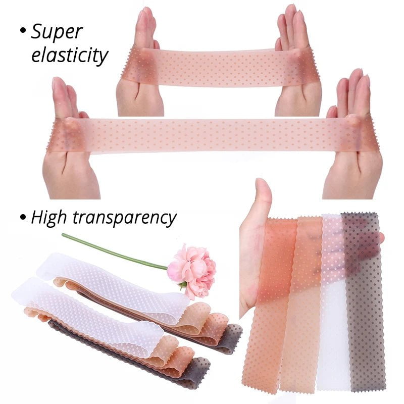 Storazone Elastic Soft Silicon Wig Grip Top Silicone Wig Grip Band 4 Colors Small Size Headband Non Slip Wigs Hold Transparent Band