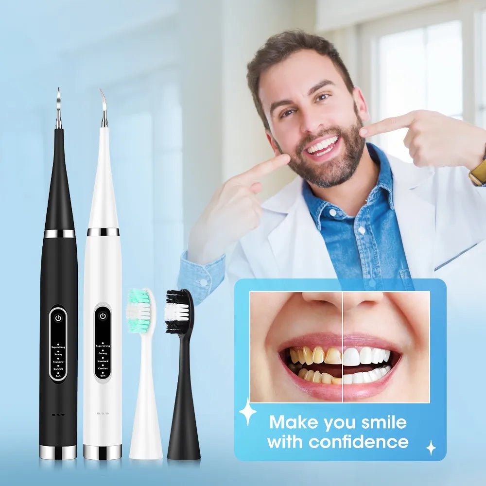 Storazone Electric Teeth Whitening Dental Calculus Scaler Plaque Coffee Stain Tartar Removal High Frequency Sonic Toothbrush Teeth Cleaner